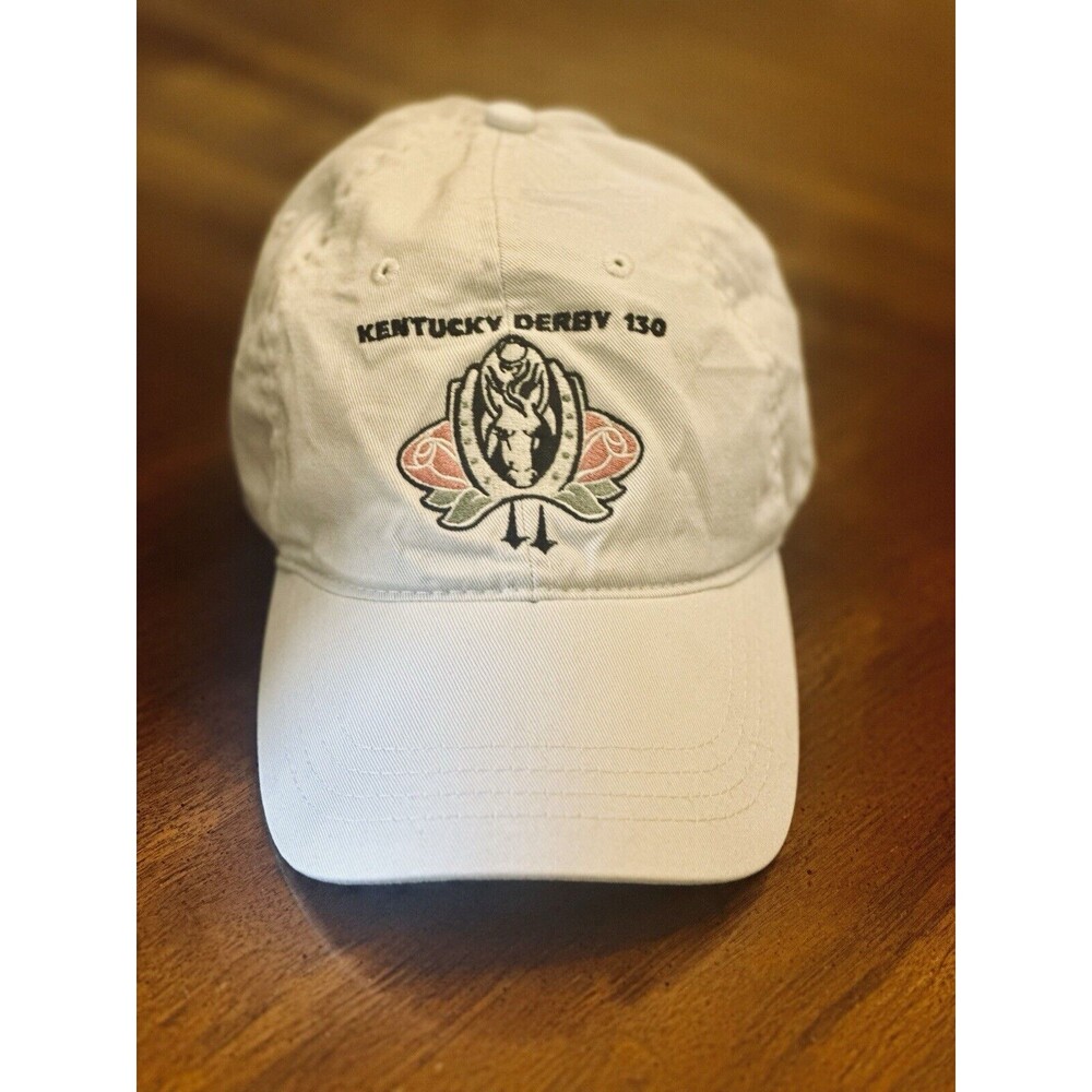 Vintage Kentucky Derby 130 Churchill Downs Embroidered Adjustable Baseball Hat